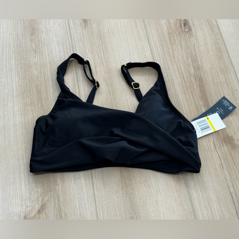 Aqua Couture Black Swim Top size M —NWT